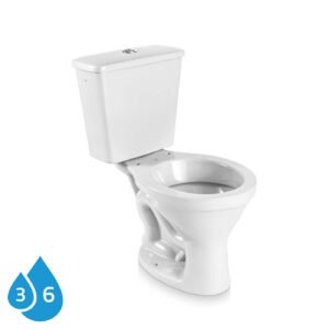 Kit bacia com caixa acoplada